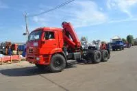 Седельный тягач КАМАЗ 43118 с КМУ Fassi F 275 (Верхний пост)