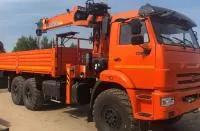 Бортовой Камаз 43118 с манипулятором 7.5 тонн КМУ Hangil HGC756